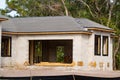 construction of a new detached block house Royalty Free Stock Photo