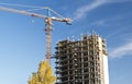 Construction new high-rise building Royalty Free Stock Photo