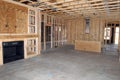 Construction Of A New Home Being Built. Royalty Free Stock Photo