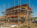 Construction of new home building, Auckland, New Zealand Royalty Free Stock Photo