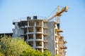 Construction of new house or building. Royalty Free Stock Photo