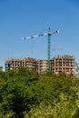 Construction of new house or building. Royalty Free Stock Photo