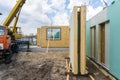 Construction of new and modern modular house