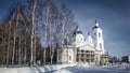 Construction of a new orthodox church Royalty Free Stock Photo