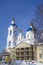 Construction of a new orthodox church Royalty Free Stock Photo