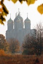 Construction of a new orthodox church, Ukraine Royalty Free Stock Photo