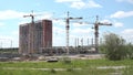 Construction of new quarters in the city of Berezniki.