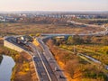 Construction of the new road in Pruszcz Gdanski. Poland Royalty Free Stock Photo