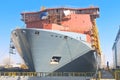 The construction of a new ship Royalty Free Stock Photo