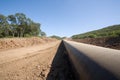 construction oil pipeline Royalty Free Stock Photo