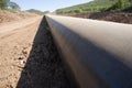 construction oil pipeline Royalty Free Stock Photo