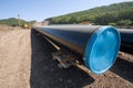 construction oil pipeline Royalty Free Stock Photo