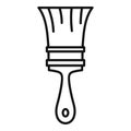 Construction paint brush icon, outline style
