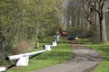 construction of a pipeline for transportation of high calorific natural and hydrogen gas in Nieuwrkerk aan den IJssel Royalty Free Stock Photo