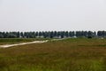 construction of a pipeline for transportation of high calorific natural and hydrogen gas in Zevenhuizen Royalty Free Stock Photo