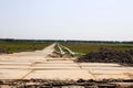 construction of a pipeline for transportation of high calorific natural and hydrogen gas in Zevenhuizen Royalty Free Stock Photo