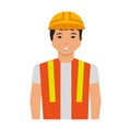 Construction professional avatar character