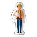 Construction professional avatar character