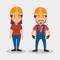 Construction professional avatar character