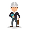 Construction professional avatar character