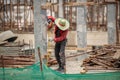 Construction in Progress. Men at Work. Royalty Free Stock Photo