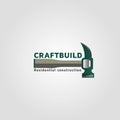 Construction real estate vector logo design template idea Royalty Free Stock Photo