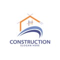 Construction realestate building logo design template Royalty Free Stock Photo