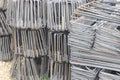 Construction rebar steel work reinforcement in conncrete structure of building. Royalty Free Stock Photo