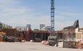 Construction of a road tunnel, Frankfurt, Germany Royalty Free Stock Photo