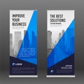 Construction roll up banner design template