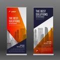 Construction roll up banner design template Royalty Free Stock Photo