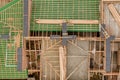 Construction and Roof in progress to new multi-storey building Royalty Free Stock Photo