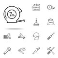 construction roulette outline icon. Construction icons universal set for web and mobile