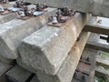 Railway railtrack tracks concrete sleepers