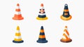Construction Safety Cone Icon for Professionals - Illustration of Safety Equipment Royalty Free Stock Photo