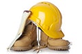 Construction safety equipment Royalty Free Stock Photo