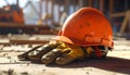 Construction Safety Equipment on Site Royalty Free Stock Photo