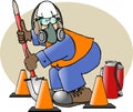 Construction Safety Man Royalty Free Stock Photo