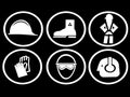 Construction safety symbols