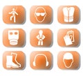 Construction safety symbols Royalty Free Stock Photo