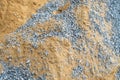 Construction Sand and Gravel Prepared for Concrete Mix Royalty Free Stock Photo