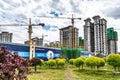 Construction scene of China-South Korea Changchun International Cooperation Demonstration Zone in Changchun City