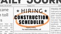 Construction scheduler job Royalty Free Stock Photo