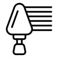 Construction shovel icon outline vector. Cement mixer