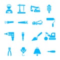 Construction sing symbol- vector icon set Royalty Free Stock Photo