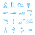 Construction sing symbol- vector icon set Royalty Free Stock Photo
