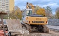 Poland Ostrowiec Swietokrzyski October 28, 2023 at 11:51. Liebherr large crawler excavator .