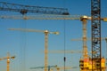Construction site in the blue sky Royalty Free Stock Photo