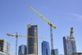 Construction site in the city center, building site, Vilnius, Lithuania