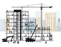 Construction site in city Royalty Free Stock Photo